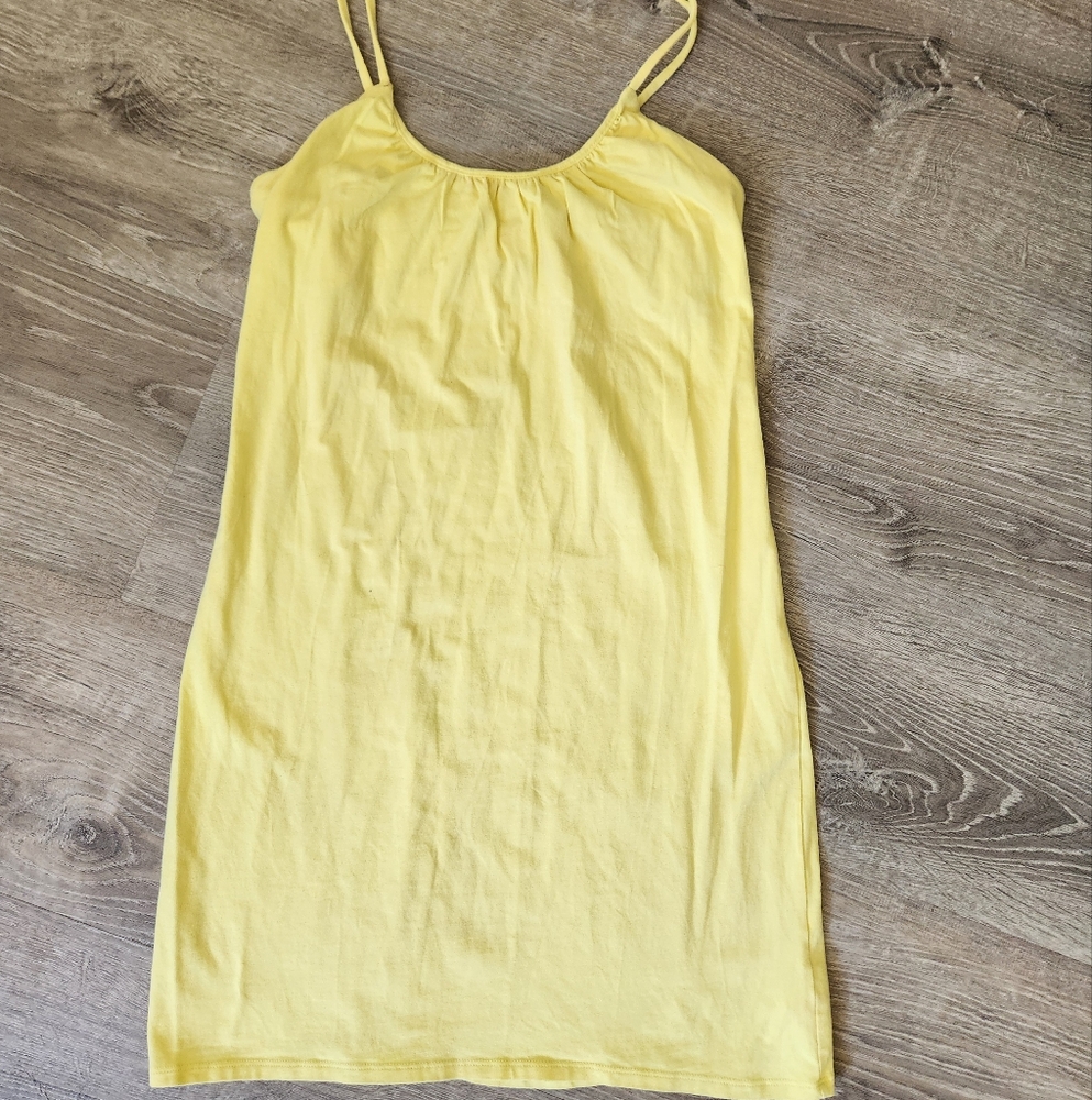 Victoria's Secret Yellow Tie Neck Halter Dress